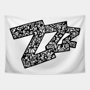 Zzz Letters Doodle Art Tapestry