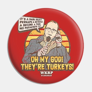 WKRP OH MY GOD VINTAGE retro Pin