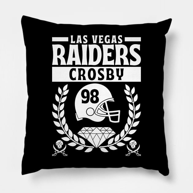 Las Vegas Raiders Crosby 98 Edition 2 Pillow by Astronaut.co