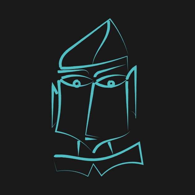 Man face funny minimal lineart by soycarola