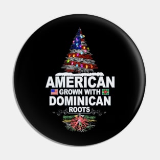 Christmas Tree  American Grown With Dominican Roots - Gift for Dominican From Dominica Pin