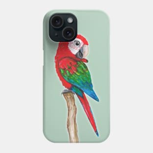 Green wing macaw Phone Case