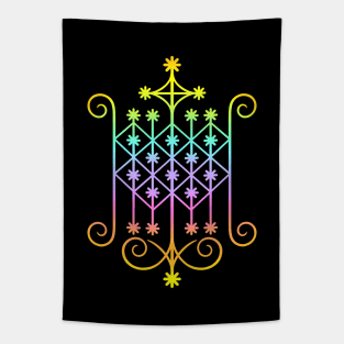 Ogun Voodoo Veve Tapestry