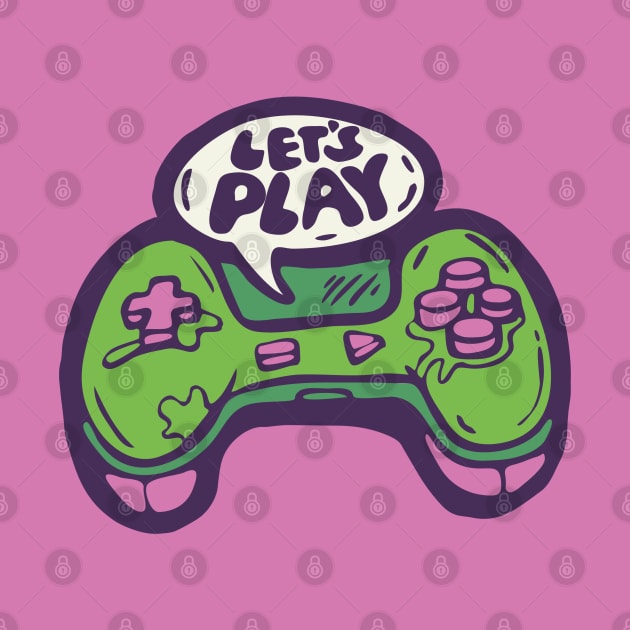 Let's Play - Console Gamepad illustration by Cofefe Studio