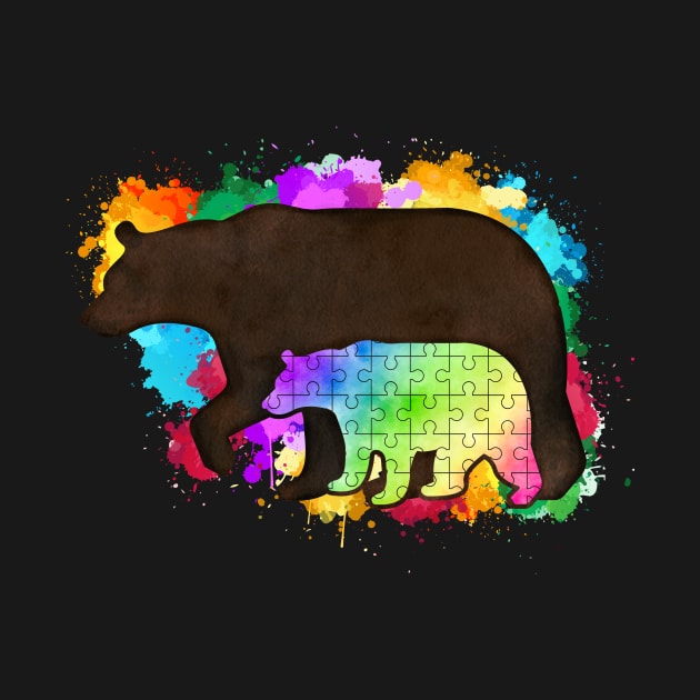 autism bear puzzle by Mstudio