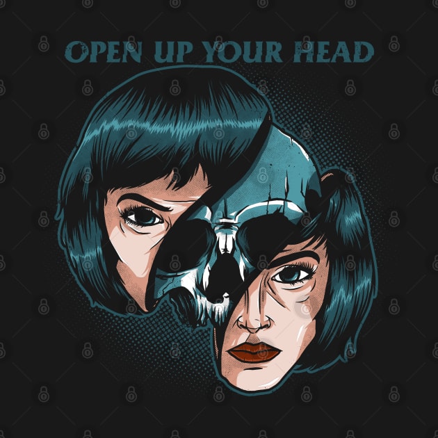 Open Up Your Head Skull Girl by alxmd