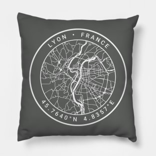 Lyon Map Pillow