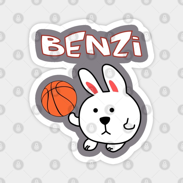 Benzi The Ballin' Rabbit Magnet by WavyDopeness