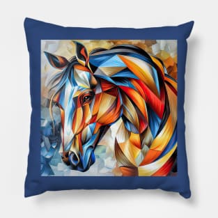 Art Deco Horse Pillow