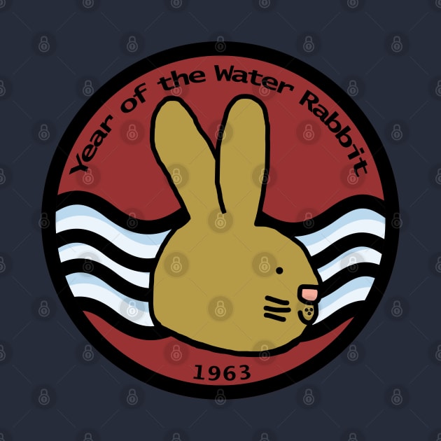 Water Bunny Year of the Rabbit 1963 by ellenhenryart