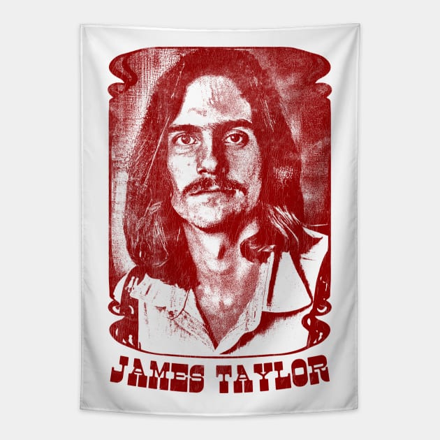 James Taylor // Retro 70s Style Fan Art Design James Taylor Tapestry TeePublic