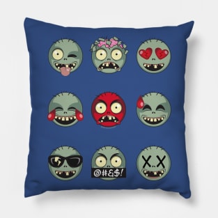 Zombie Emojis Pillow