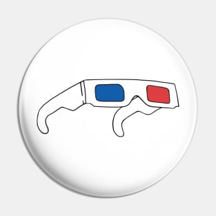 3D Glasses Pin