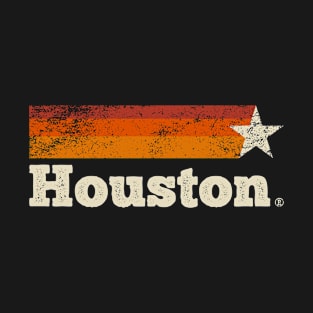 Houston Texas Houston Strong Vintage Stripes T-Shirt