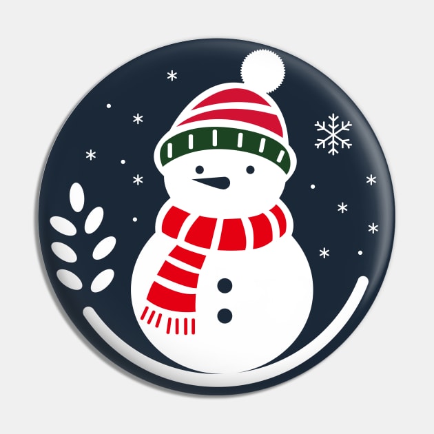 Snowman Pin by soneroo_art