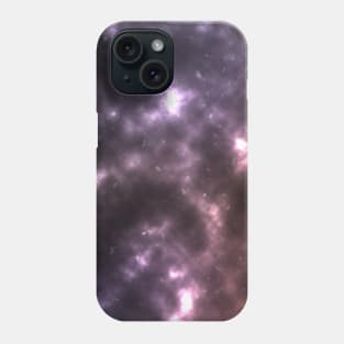 Peach and Purple Nebula Phone Case