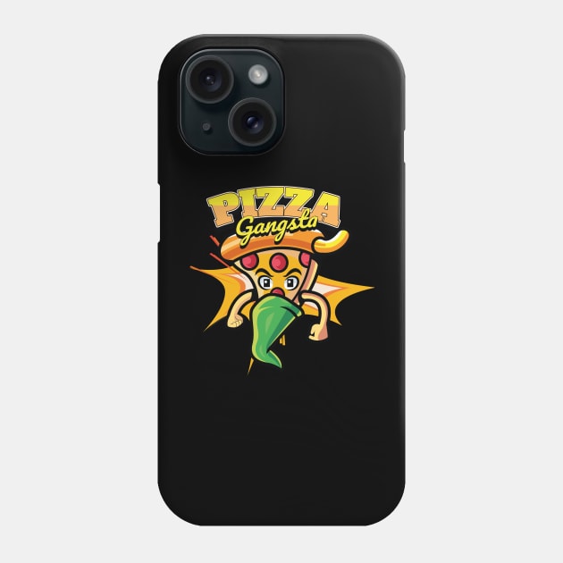 pizza is my life pizza gangsta Phone Case by tedd