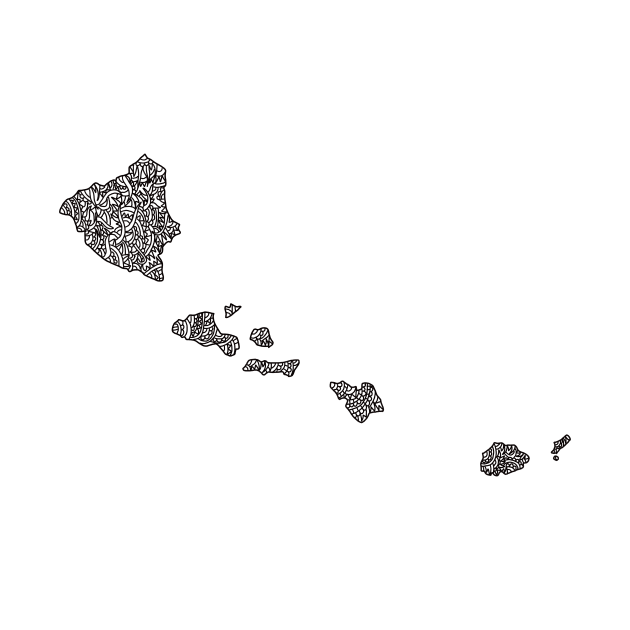 Hawaii map by Naoswestvillage