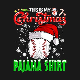 Funny Baseball Christmas T-Shirt