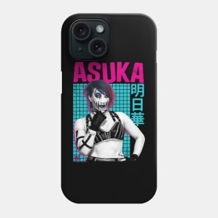 Asuka Kanji Neon Distressed Portrait Phone Case