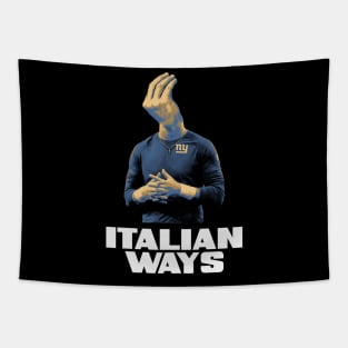 Italian Ways Hand Gesture Tapestry