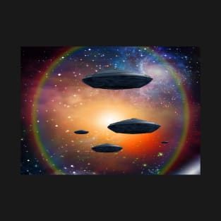 UFO in space T-Shirt