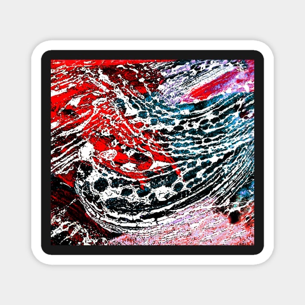 Acrylic abstract #2 Magnet by rozmcq