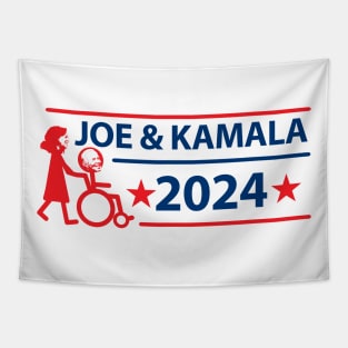 Joe and Kamala Humor 2024 Tapestry