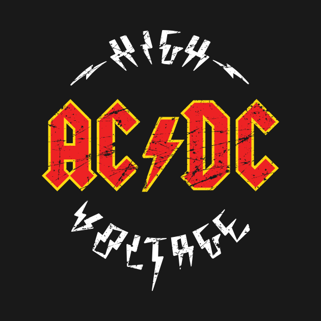 AC DC High Voltage - Ac Dc - Kids T-Shirt | TeePublic
