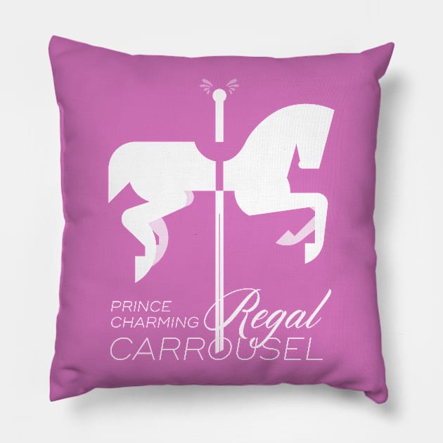 Prince Charming Regal Carrousel Pillow by Nathan Gale