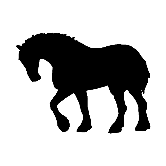 shire horse shadow by Shyflyer