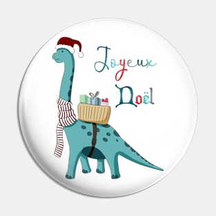 Positive Dino: The Brachiosaurus / Merry Christmas Version Pin