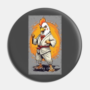 Kung Fu Rooster Pin