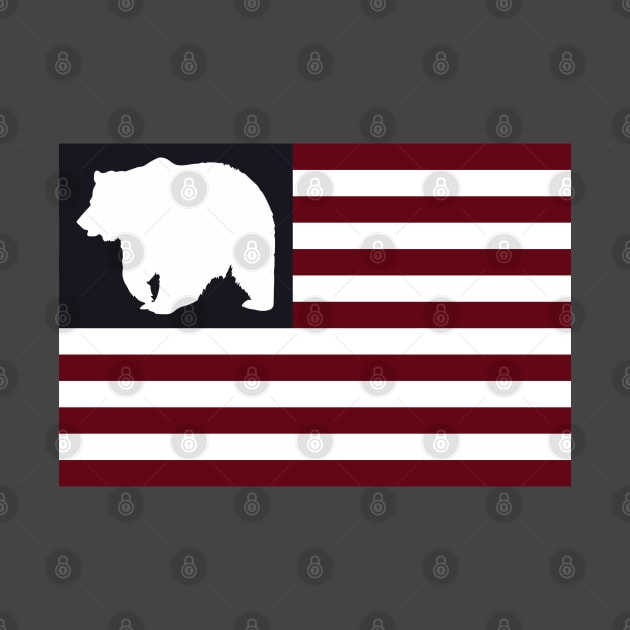 Bear American Flag by MimicGaming