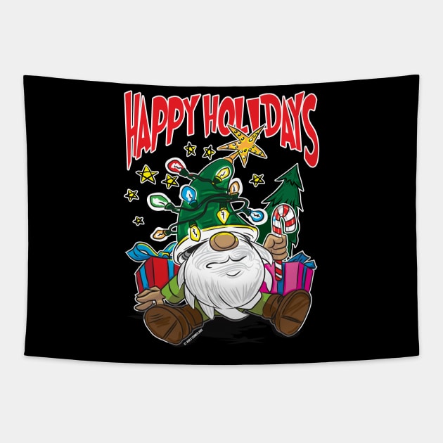 Christmas Gnome Tapestry by eShirtLabs