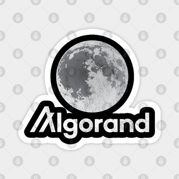 Algorand ALGO Crypto Coin Full Moon Magnet by TGKelly