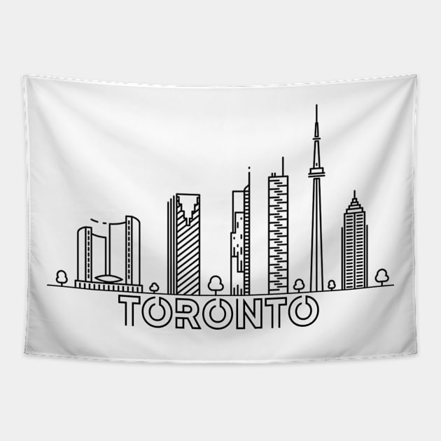 Toronto city Tapestry by SerenityByAlex