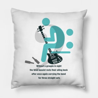 Bass Player Funny Novelty Musician Joke Pillow