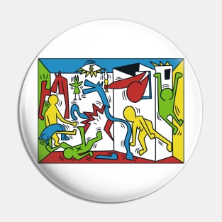 Haring Guernica Pin