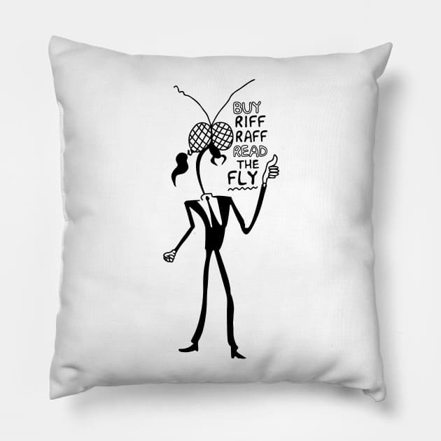 buy riff raff read the fly kurt cobain Pillow by VizRad