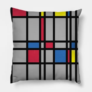 Mondrianics 1 (Clear BG) Pillow