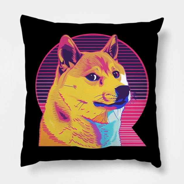 Doge Pillow by Newtype Designs