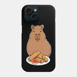 Capybara Spring Rolls Phone Case