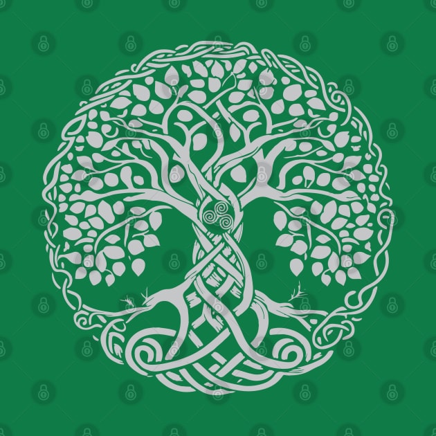 Celtic knot tree of life or Gaelic knotwork art Oak of life by tatadonets