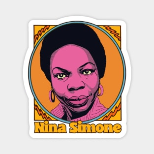 Nina Simone - Original Retro Fan Art Design Magnet