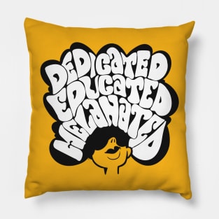 WHITE Dedicated Educated Melanated Pillow