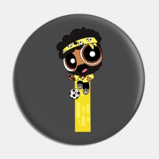 Flying Yellow Power Puff Wayne! Pin