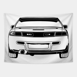 Nissan Silvia S14 Back View Sketch Art Tapestry