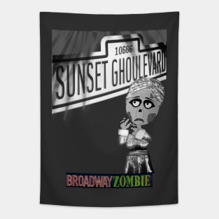 Broadway Zombie Sunset Ghoulevard Theatre Program Tapestry