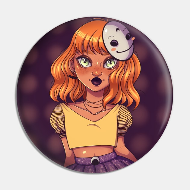 Mask Pin by PeppermintKamz